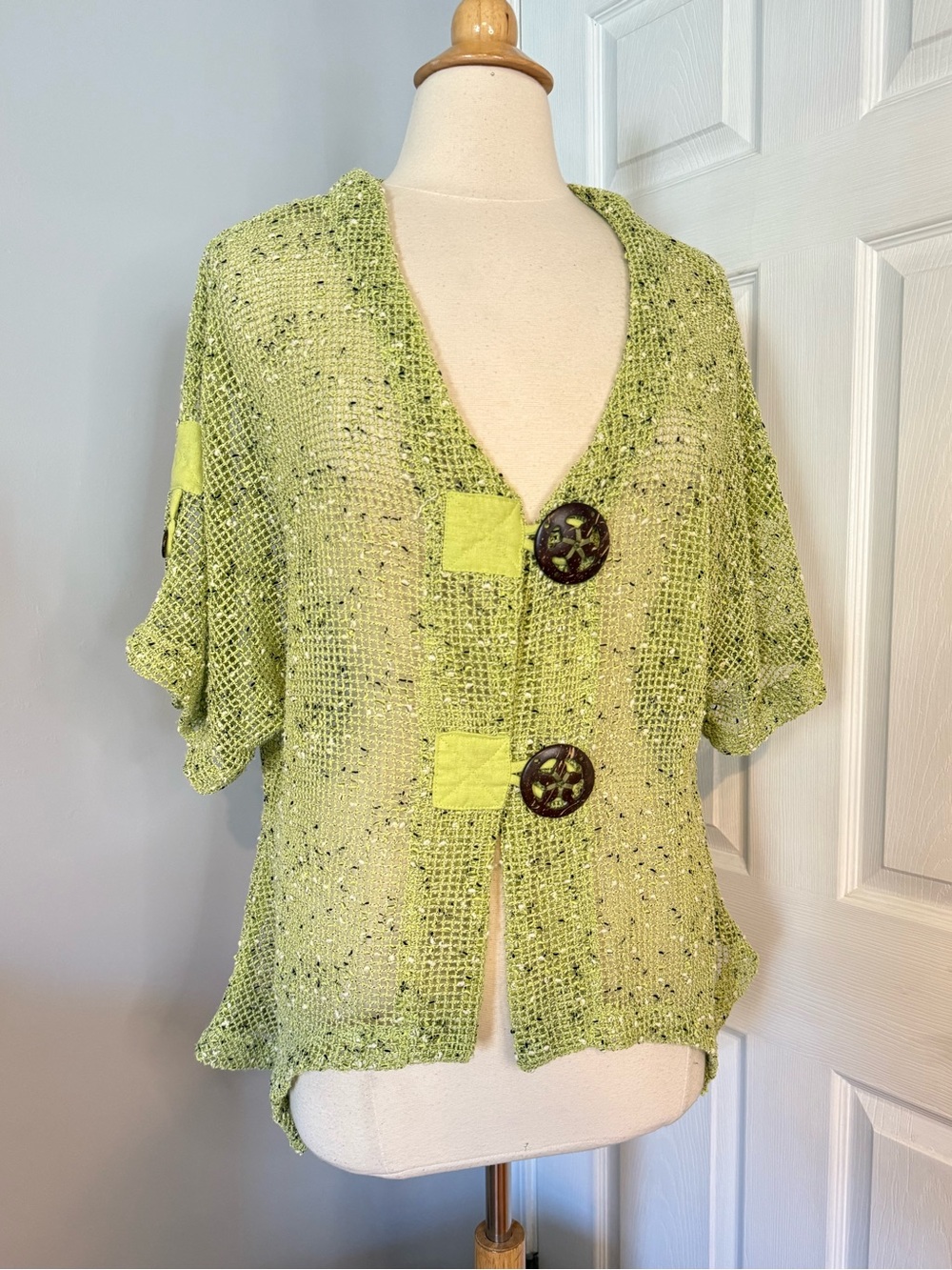 Kaktus Mesh Weave Knit Cardigan